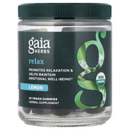 <img alt="Gaia Herbs, Relax Gummies, Lemon, 45 Vegan Gummies" title="Gaia Herbs, Relax Gummies, Lemon, 45 Vegan Gummies,751063152129"
