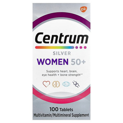 <img alt="Centrum, Silver Women 50+ Multivitamin, 100 Tablets" title="Centrum, Silver Women 50+ Multivitamin, 100 Tablets,305734756521"