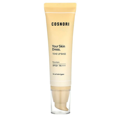 <img alt="Cosnori, Your Skin Dress, Tone-Up Base, Porcelain, SPF 50+ PA++++, 1.69 fl oz (50 ml)" title="Cosnori, Your Skin Dress, Tone-Up Base, Porcelain, SPF 50+ PA++++, 1.69 fl oz (50 ml),8809583811995"