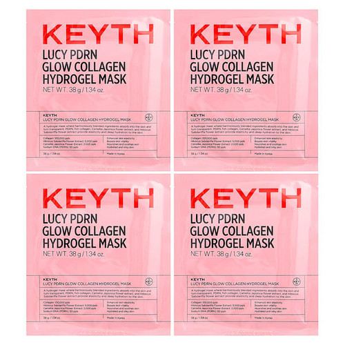 <img alt="KEYTH, Lucy PDRN Glow Collagen Hydrogel Beauty Mask, 4 Sheets, 1.34 oz (38 g) Each" title="KEYTH, Lucy PDRN Glow Collagen Hydrogel Beauty Mask, 4 Sheets, 1.34 oz (38 g) Each,8809888883543"