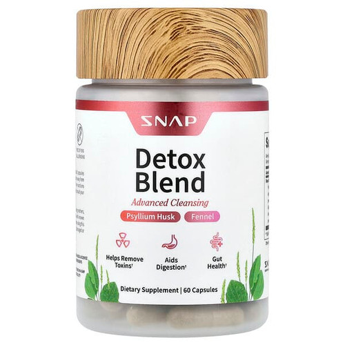 <img alt="Snap Supplements, Detox Blend, Advanced Cleansing, 60 Capsules" title="Snap Supplements, Detox Blend, Advanced Cleansing, 60 Capsules,850039253126"