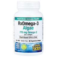 <img alt="Natural Factors, RxOmega3 Algae, 60 Vegetarian Softgels" title="Natural Factors, RxOmega3 Algae, 60 Vegetarian Softgels,068958035185"