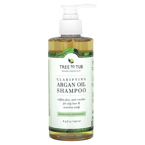 <img alt="Tree To Tub, Clarifying Argan Oil Shampoo, Awakening Peppermint , 8.5 fl oz (250 ml)" title="Tree To Tub, Clarifying Argan Oil Shampoo, Awakening Peppermint , 8.5 fl oz (250 ml),724597482178"