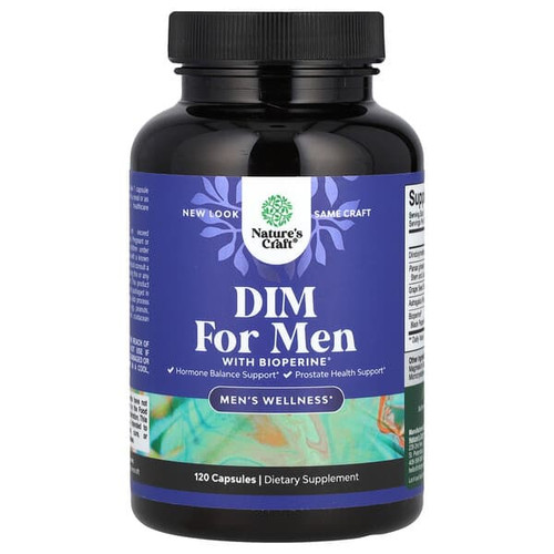<img alt="Natures Craft, DIM For Men With BioPerine, 120 Capsules" title="Natures Craft, DIM For Men With BioPerine, 120 Capsules,850047947758"