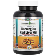 <img alt="Amazing Nutrition, Norwegian Cod Liver Oil, Lemon, 1,250 mg, 120 Softgels" title="Amazing Nutrition, Norwegian Cod Liver Oil, Lemon, 1,250 mg, 120 Softgels,810180029377"
