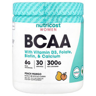 <img alt="Nutricost, Women, BCAA With Vitamin D3, Folate, Biotin, & Calcium, Peach Mango, 10.7 oz (300 g)" title="Nutricost, Women, BCAA With Vitamin D3, Folate, Biotin, & Calcium, Peach Mango, 10.7 oz (300 g),857077008633"