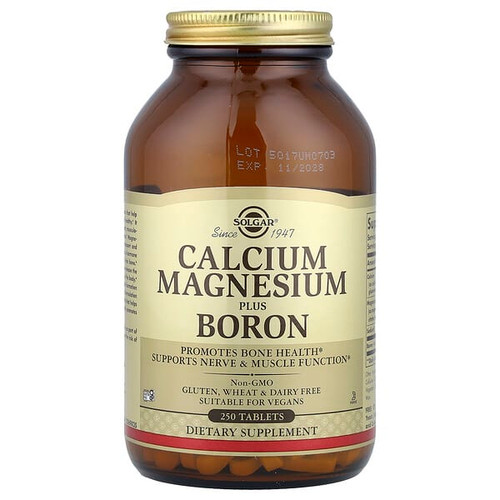 <img alt="Solgar, Calcium Magnesium Plus Boron, 250 Tablets" title="Solgar, Calcium Magnesium Plus Boron, 250 Tablets,033984005167"