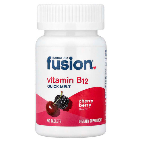 <img alt="Bariatric Fusion, Vitamin B12, Quick Melt, Cherry Berry, 90 Tablets" title="Bariatric Fusion, Vitamin B12, Quick Melt, Cherry Berry, 90 Tablets,894603002970"