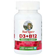 <img alt="MaryRuths, D3 + B12 Gummies, Raspberry, 60 Gummies" title="MaryRuths, D3 + B12 Gummies, Raspberry, 60 Gummies,856645008112"