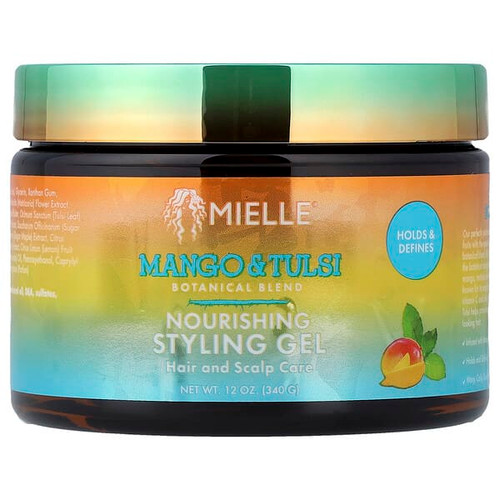 <img alt="Mielle, Nourishing Styling Gel, Mango & Tulsi , 12 oz (340 g)" title="Mielle, Nourishing Styling Gel, Mango & Tulsi , 12 oz (340 g),850035582084"