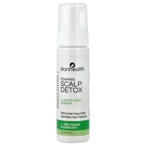 <img alt="Zion Health, Foaming Scalp Detox with Apple Cider Vinegar, 7 fl oz (210 ml)" title="Zion Health, Foaming Scalp Detox with Apple Cider Vinegar, 7 fl oz (210 ml),093141103990"