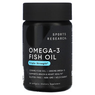<img alt="Sports Research, Omega-3 Fish Oil, Triple Strength , 30 Softgels" title="Sports Research, Omega-3 Fish Oil, Triple Strength , 30 Softgels,023249091523"