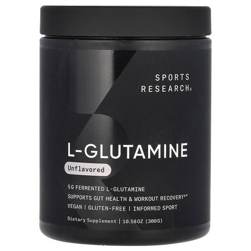 <img alt="Sports Research, L-Glutamine, Unflavored, 10.58 oz (300 g)" title="Sports Research, L-Glutamine, Unflavored, 10.58 oz (300 g),023249091646"
