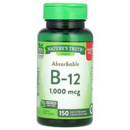 <img alt="Natures Truth, Absorbable B-12, 1,000 mcg, 150 Quick Release Liquid Softgels" title="Natures Truth, Absorbable B-12, 1,000 mcg, 150 Quick Release Liquid Softgels,840093122247"