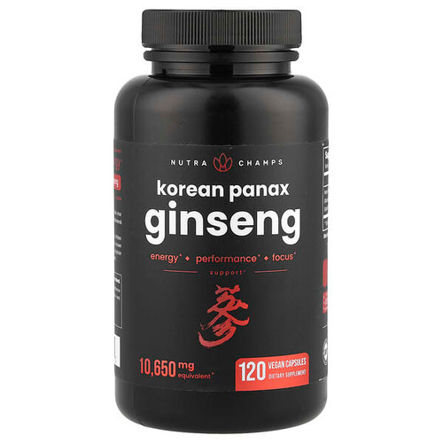 <img alt="NutraChamps, Korean Panax Ginseng, 120 Vegan Capsules (532.5 mg Capsule Each)" title="NutraChamps, Korean Panax Ginseng, 120 Vegan Capsules (532.5 mg Capsule Each),621983999541"