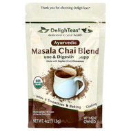 <img alt="DelighTeas, Ayurvedic Masala Chai Blend, Caffeine Free, 4 oz (113 g)" title="DelighTeas, Ayurvedic Masala Chai Blend, Caffeine Free, 4 oz (113 g),651281998809"