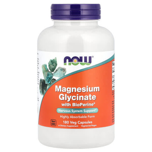 <img alt="Now Foods, Magnesium Glycinate With BioPerine, 180 Veg Capsules" title="Now Foods, Magnesium Glycinate With BioPerine, 180 Veg Capsules,733739012876"