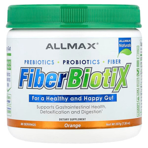 <img alt="ALLMAX, FiberBiotiX, Orange, 7.3 oz (207 g)" title="ALLMAX, FiberBiotiX, Orange, 7.3 oz (207 g),665553230177"