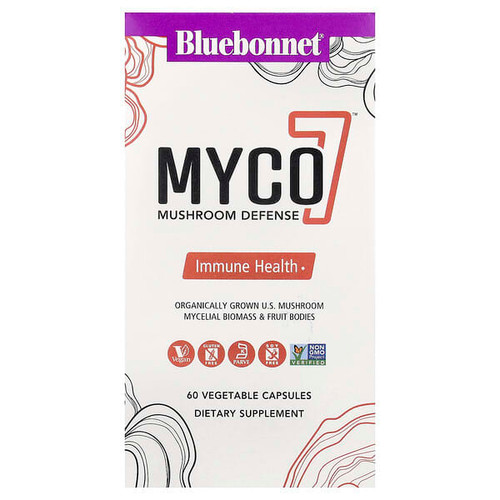 <img alt="Bluebonnet Nutrition, Myco7, Mushroom Defense, 60 Vegetable Capsules" title="Bluebonnet Nutrition, Myco7, Mushroom Defense, 60 Vegetable Capsules,743715012530"