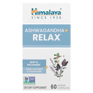<img alt="Himalaya, Ashwagandha + Relax, 60 Vegan Capsules" title="Himalaya, Ashwagandha + Relax, 60 Vegan Capsules,605069068185"