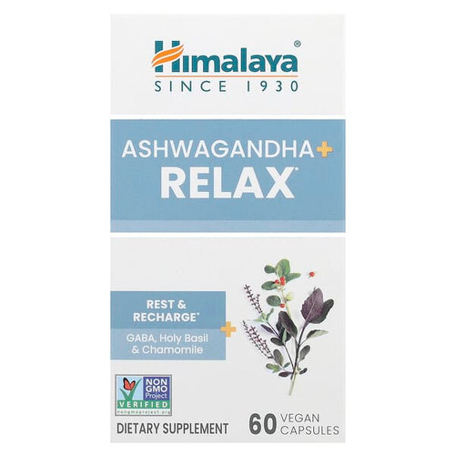 <img alt="Himalaya, Ashwagandha + Relax, 60 Vegan Capsules" title="Himalaya, Ashwagandha + Relax, 60 Vegan Capsules,605069068185"