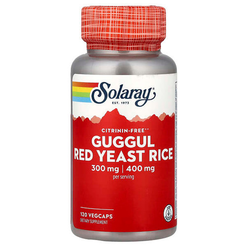 <img alt="Solaray, Guggul, Red Yeast Rice, 120 VegCaps" title="Solaray, Guggul, Red Yeast Rice, 120 VegCaps,076280111019"