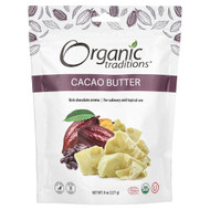 <img alt="Organic Traditions, Cacao Butter, 8 oz (227 g)" title="Organic Traditions, Cacao Butter, 8 oz (227 g),627733002226"