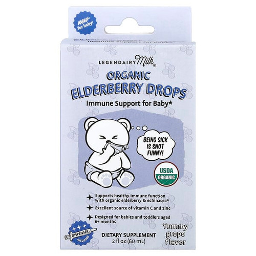 <img alt="Legendairy Milk, Organic Elderberry Drops, 6+ Months, Yummy Grape, 2 fl oz (60 ml)" title="Legendairy Milk, Organic Elderberry Drops, 6+ Months, Yummy Grape, 2 fl oz (60 ml),810097410244"
