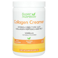 <img alt="Super Nutrition, Collagen Creamer with Hydrolyzed 1 & 3, Calcium, Protein, and Iron, Vanilla, 8.46 oz (240 g)" title="Super Nutrition, Collagen Creamer with Hydrolyzed 1 & 3, Calcium, Protein, and Iron, Vanilla, 8.46 oz (240 g),898220023417"