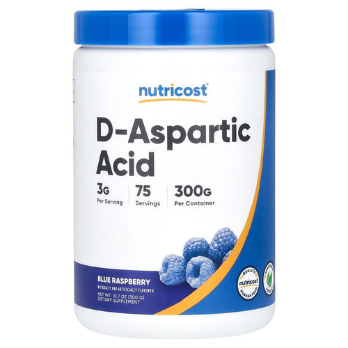 <img alt="Nutricost, D-Aspartic Acid, Blue Raspberry, 10.7 oz (300 g)" title="Nutricost, D-Aspartic Acid, Blue Raspberry, 10.7 oz (300 g),810139571551"