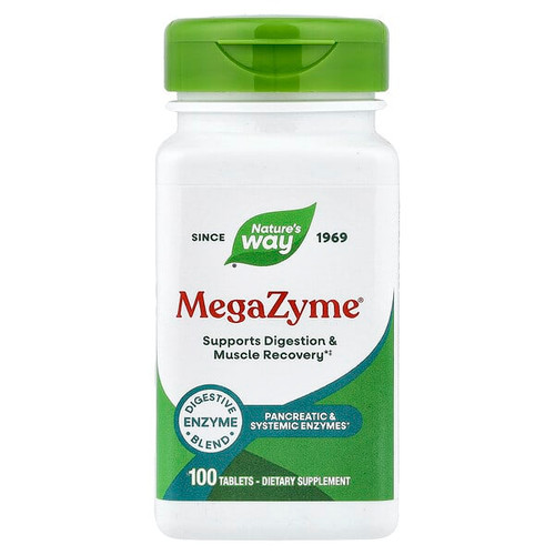 <img alt="Natures Way, MegaZyme, 100 Tablets" title="Natures Way, MegaZyme, 100 Tablets,763948042517"