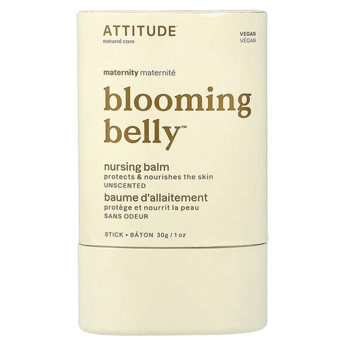 <img alt="ATTITUDE, Blooming Belly, Nursing Balm, Unscented, 1 oz (30 g)" title="ATTITUDE, Blooming Belly, Nursing Balm, Unscented, 1 oz (30 g),626232182309"