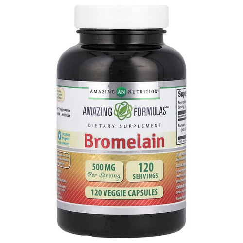 <img alt="Amazing Nutrition, Bromelain, 500 mg, 120 Veggie Capsules" title="Amazing Nutrition, Bromelain, 500 mg, 120 Veggie Capsules,819209021330"