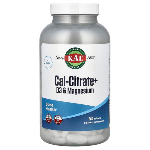 <img alt="KAL, Cal-Citrate+, D3 & Magnesium, 240 Tablets" title="KAL, Cal-Citrate+, D3 & Magnesium, 240 Tablets,021245571087"