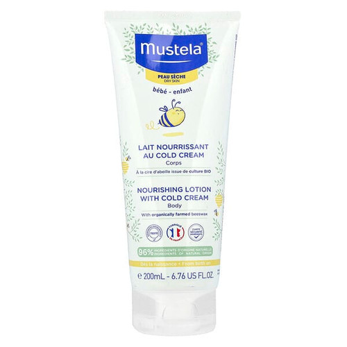 <img alt="Mustela, Baby, Nourishing Body Lotion With Cold Cream, 6.76 fl oz (200 ml)" title="Mustela, Baby, Nourishing Body Lotion With Cold Cream, 6.76 fl oz (200 ml),3504105035532"