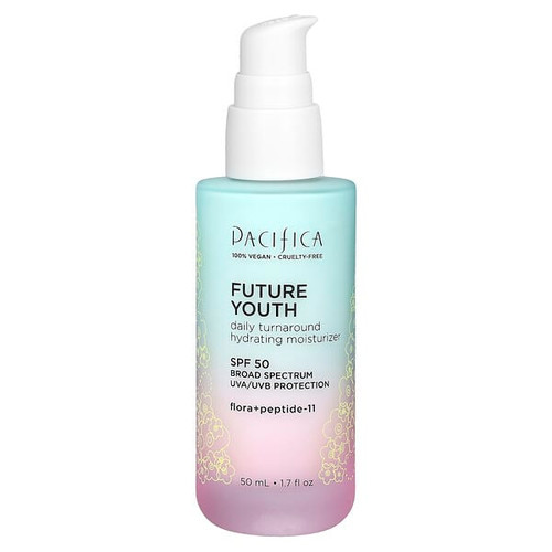 <img alt="Pacifica, Future Youth, Daily Turnaround Hydrating Moisturizer, SPF 50, 1.7 fl oz (50 ml)" title="Pacifica, Future Youth, Daily Turnaround Hydrating Moisturizer, SPF 50, 1.7 fl oz (50 ml),687735306586"
