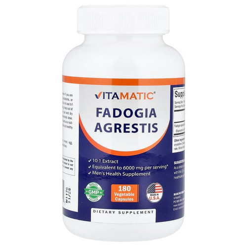 <img alt="Vitamatic, Fadogia Agrestis, 180 Vegetable Capsules (600 mg per Capsule)" title="Vitamatic, Fadogia Agrestis, 180 Vegetable Capsules (600 mg per Capsule),810078474111"