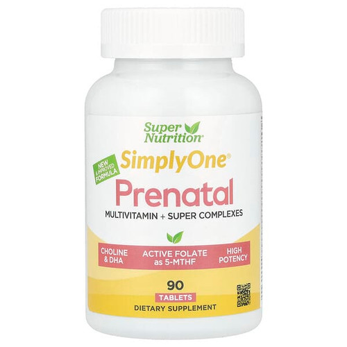 <img alt="Super Nutrition, Simply One, Prenatal Multivitamin with Super Greens, Spices, Vitamin A, and Folate, 90 Tablets" title="Super Nutrition, Simply One, Prenatal Multivitamin with Super Greens, Spices, Vitamin A, and Folate, 90 Tablets,898220024056"