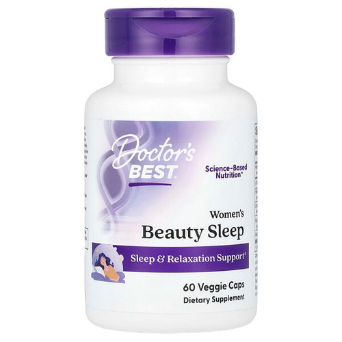 <img alt="Doctors Best, Womens Beauty Sleep , 60 Veggie Caps" title="Doctors Best, Womens Beauty Sleep , 60 Veggie Caps,753950006119"