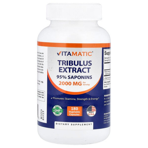 <img alt="Vitamatic, Tribulus Extract, 180 Vegetable Capsules (666 mg per Capsule)" title="Vitamatic, Tribulus Extract, 180 Vegetable Capsules (666 mg per Capsule),810078474210"