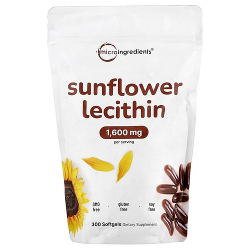 <img alt="Micro Ingredients, Sunflower Lecithin, 300 Softgels" title="Micro Ingredients, Sunflower Lecithin, 300 Softgels,850056167345"