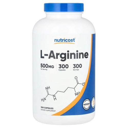 <img alt="Nutricost, L-Arginine, 500 mg, 300 Capsules" title="Nutricost, L-Arginine, 500 mg, 300 Capsules,810014679280"