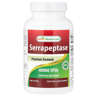 <img alt="Best Naturals, Serrapeptase, 40,000 SPUs, 180 VCaps" title="Best Naturals, Serrapeptase, 40,000 SPUs, 180 VCaps,817716010786"
