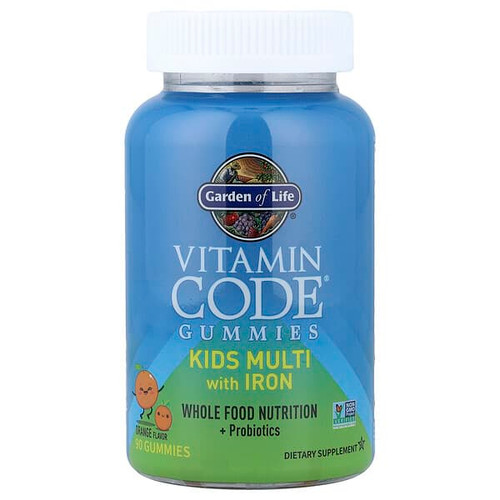 <img alt="Garden of Life, Vitamin Code Gummies, Kids Multi with Iron, Orange, 90 Gummies" title="Garden of Life, Vitamin Code Gummies, Kids Multi with Iron, Orange, 90 Gummies,658010133326"