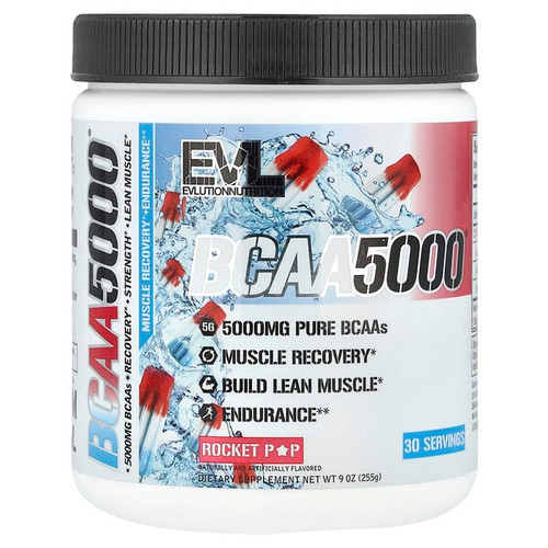 <img alt="EVLution Nutrition, BCAA5000, Rocket Pop, 9 oz (255 g)" title="EVLution Nutrition, BCAA5000, Rocket Pop, 9 oz (255 g),810167100563"