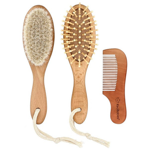 <img alt="KeaBabies, Baby Hair Brush and Comb Set, Dark Walnut, 3 Piece Set" title="KeaBabies, Baby Hair Brush and Comb Set, Dark Walnut, 3 Piece Set,810019220586"