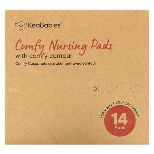 <img alt="KeaBabies, Comfy Nursing Pads, Large, Soft White, 14 Pack" title="KeaBabies, Comfy Nursing Pads, Large, Soft White, 14 Pack,810019220692"