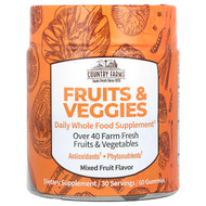 <img alt="Country Farms, Fruits & Veggies, Daily Whole Food Supplement, Mixed Fruit, 60 Gummies" title="Country Farms, Fruits & Veggies, Daily Whole Food Supplement, Mixed Fruit, 60 Gummies,035046133351"