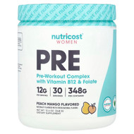 <img alt="Nutricost, Women, Pre-Workout Complex With Vitamin B12 & Folate, Peach Mango, 12.4 oz (348 g)" title="Nutricost, Women, Pre-Workout Complex With Vitamin B12 & Folate, Peach Mango, 12.4 oz (348 g),810014675725"