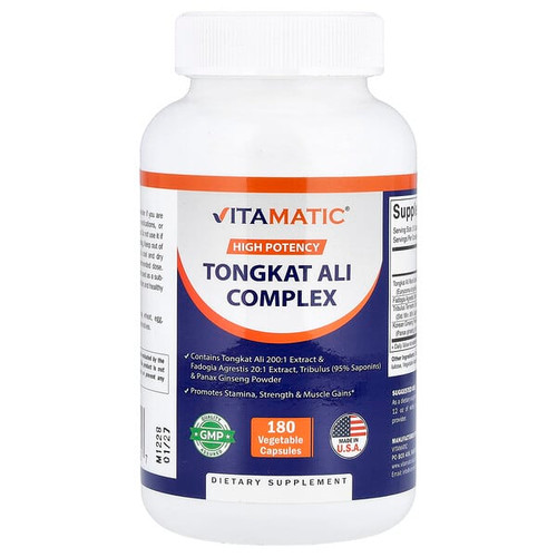 <img alt="Vitamatic, Tongkat Ali Complex, High Potency, 180 Vegetable Capsules" title="Vitamatic, Tongkat Ali Complex, High Potency, 180 Vegetable Capsules,810078474227"